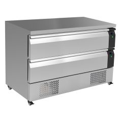 Gekoelde werkbank Koel/Vrieswerkbank Omschakelbaar 2 Laden 6X 1/1Gn - 123x70x86,5 cm Combisteel 7450.0245
