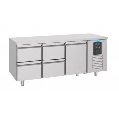 Gekoelde werkbank Koelwerkbank 1 Deur 4 Laden Energy Line - 186,5x70x85 cm Combisteel 7489.5530