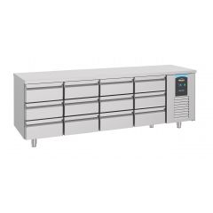 Gekoelde werkbank Koelwerkbank 12 Laden Energy Line - 233x70x85 cm Combisteel 7489.5585