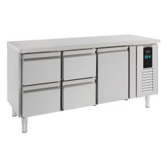 Gekoelde werkbank Koelwerkbank 1Drs 4 Laden Energy Line - 179,5x70x86 cm Combisteel 7450.5030