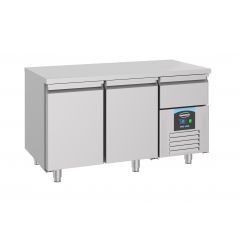 Gekoelde werkbank Koelwerkbank 2 Deuren - 140x70x85 cm Pro Line Combisteel 7489.5160