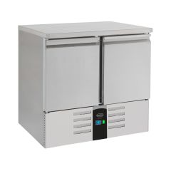 Gekoelde werkbank Koelwerkbank 2 Deuren Energy Line Uitgevoerd met Verdamper - 90,3x70x87 cm Combisteel 7450.5100