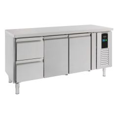 Gekoelde werkbank Koelwerkbank 2Drs 2 Laden Energy Line - 179,5x70x86 cm Combisteel 7450.5020