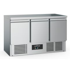 Gekoelde werkbank Koelwerkbank 3 Deuren - 136,5x70x87,6 cm Combisteel 7950.5080