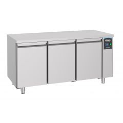 Gekoelde werkbank Koelwerkbank 3 Deuren Excl. Motor - 160x70x85 cm Pro Line Combisteel 7489.5090
