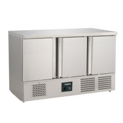 Gekoelde Werkbank Koelwerkbank, 3 Deuren, Model S903 S/S Top Pro Saro 323-1403