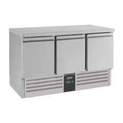 Gekoelde werkbank Koelwerkbank 3 Deurs - 136,5x70x87,5 cm Compact Line Combisteel 7950.0112