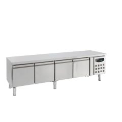 Gekoelde werkbank Koelwerkbank 4 Deuren - 200x70x65 cm Combisteel 7950.0440