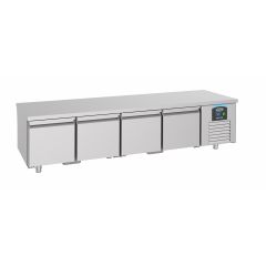 Gekoelde werkbank Koelwerkbank 4 Deuren - 213x70x60 cm Pro Line Combisteel 7489.5082
