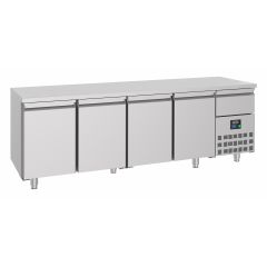 Gekoelde werkbank Koelwerkbank 4 Deuren - 233x70x85 cm Pro Line Combisteel 7489.5167