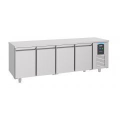 Gekoelde werkbank Koelwerkbank 4 Deuren Energy Line - 233x70x85 cm Combisteel 7489.5510