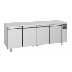 Gekoelde werkbank Koelwerkbank 4 Deuren Excl. Motor - 206x70x85 cm Pro Line Combisteel 7489.5095