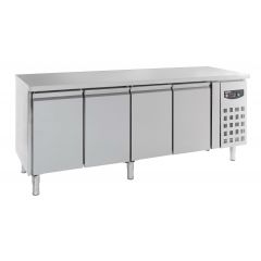 Gekoelde werkbank Koelwerkbank 4 Deurs - 223x70x85 cm Standard Line Combisteel 7950.0084
