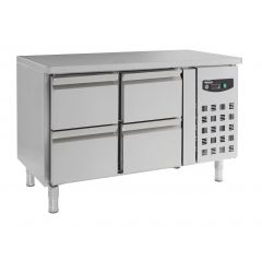 Gekoelde werkbank Koelwerkbank 4 Laden - 136x70x85 cm Standard Line Combisteel 7950.0225
