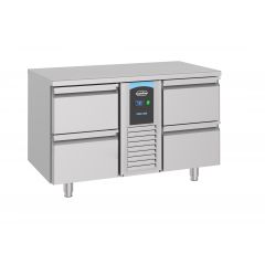 Gekoelde werkbank Koelwerkbank 4 Laden Monoblock Energy Line - 130x70x85 cm Pro Combisteel 7489.5375