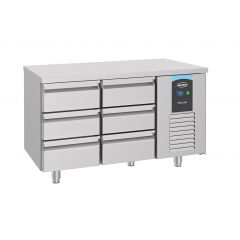 Gekoelde werkbank Koelwerkbank 6 Laden Energy Line - 140x70x85 cm Combisteel 7489.5575