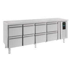 Gekoelde werkbank Koelwerkbank 8 Laden Energy Line - 223x70x86 cm Combisteel 7450.5050