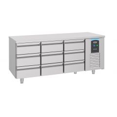 Gekoelde werkbank Koelwerkbank 9 Laden Energy Line - 186,5x70x85 cm Combisteel 7489.5580