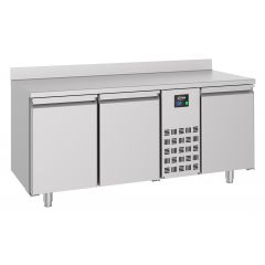 Gekoelde werkbank Koelwerkbank Rand 3 Deuren Mono Block - 178,5x70x86 cm Pro Line Combisteel 7489.5405