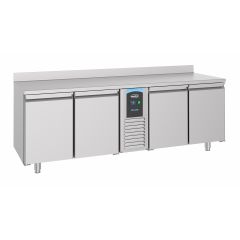 Gekoelde werkbank Koelwerkbank Rand 4 Deuren Monoblock Energy Line - 227x70x86 cm Pro Combisteel 7489.5410