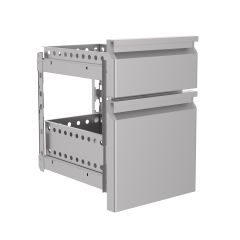 Gekoelde werkbank Ladenblok 2/3 Monoblock Soft Closing Geeft Geen Garantie Op Het Inbouwen Van Een Ladeblok - Pro Line Combisteel 7489.0524