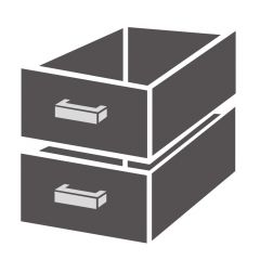Gekoelde werkbank Ladenblok S Serie - 42,8x57,6x26 cm Combisteel 7451.0006