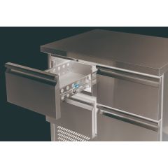 Gekoelde werkbank Ladenblok S Serie Ecofrost Geeft Geen Garantie Op Het Inbouwen Van Een Ladeblok - 42,8x57,6x26 cm Combisteel 7950.5088