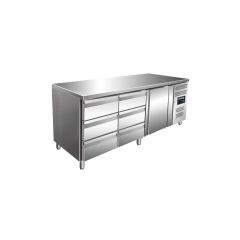 Gekoelde Werkbank Met 1 Deur En 2X Sets Van 3 Lades, Model Kylja 3150 Tn Saro 323-10719