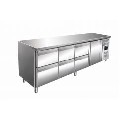 Gekoelde Werkbank Met 1 Deur En 3X Set Van 2 Lades, Model Kylja 4160 Tn Saro 323-10726