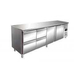 Gekoelde Werkbank Met 2 Deuren En 2X Set Van 2 Lades, Model Kylja 4140 Tn Saro 323-10724