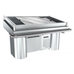 Gekoelde werkbank Vis Toonbank - 170x104,3x107,5 cm Combisteel 7178.0900