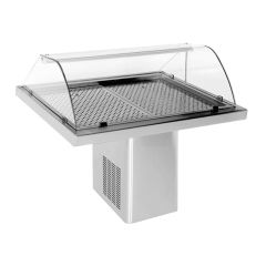 Gekoelde werkbank Visvitrine 1.4 - 144x90x120 cm Combisteel 7083.0010