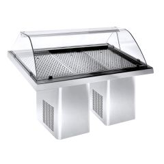 Gekoelde werkbank Visvitrine 1.9 - 188x90x120 cm Combisteel 7083.0015