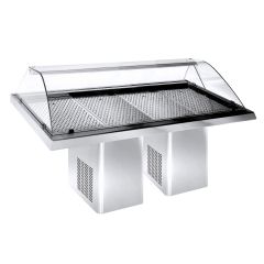 Gekoelde werkbank Visvitrine 2.3 - 232x90x120 cm Combisteel 7083.0020
