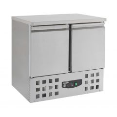 Gekoelde werkbank Vrieswerkbank 2 Deuren - 94,3x70x85,5 cm Combisteel 7450.0079