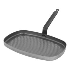 Grillpan 38x26 cm staal de Buyer EMG 1075