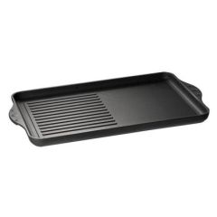 Grillpan / Grillplaat Eurolux Premium 43 X 28 2,5 Cm, Half Geribbeld Saro Eu2001-3