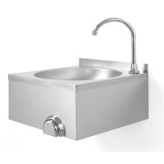 Handenwasbak / Handendroger Met Kniebediening - 40x40x24 cm Combisteel 7531.0010