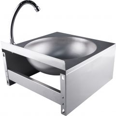 Handenwasbak / Handendroger Met Kniebediening, Model Justin Saro 353-1007