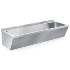 Handenwasbak / Handendroger RVS Wasbak Dubbel - 120x42,5x16,5 cm Combisteel 7013.1220