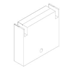 Horeca koelcel Insteekunit Kit 350-100 t.b.v. 7265.1085 - 67x10,1x52 cm Combisteel 7265.9010