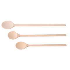 Houten lepel - set van 3 verschillende maten Beukenhout Hendi HEN 525005