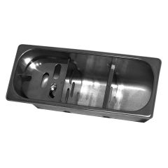 IJsmachine Ijslepel Spoelbak Met Waterafvoergat En Standpijp - 27x11x12 cm Combisteel 7108.0005