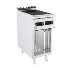 Inductiekookplaat Base 700 Inductie Kookunit Elektrisch 2 Platen - 40x70x90 cm Combisteel 7178.0570