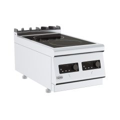 Inductiekookplaat Base 700 Inductie Kookunit Elektrisch 2 Platen Tafelmodel - 40x70x30 cm Combisteel 7178.0330