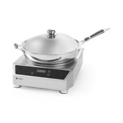 Inductiewok model 3500 RVS Set met pan Hendi HEN 239681