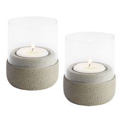 Kandelaar H.7,0 cm (2) beton EMGA EMG 130702