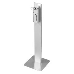 Keukenaccessoire RVS Desinfectiepaal Incl. Dispenser Met Elleboogbediening - 16x3x141,8 cm Combisteel 7812.1000
