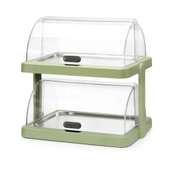 Koeldisplay met rolltop “Duo” UNIQ ABS/RVS/PET Dubbel Hendi HEN 871973