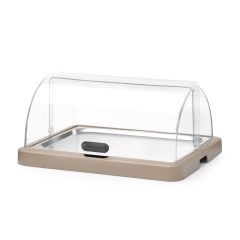 Koeldisplay met rolltop “Duo” UNIQ ABS/RVS/PET Enkel Hendi HEN 871942